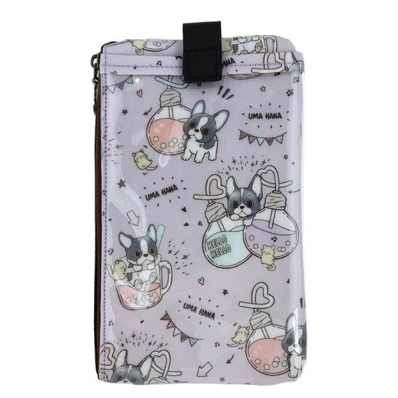 Waterproof Boba Frenchie Phone Case Pouch W/ Neck Strap - Picture 3 of 11